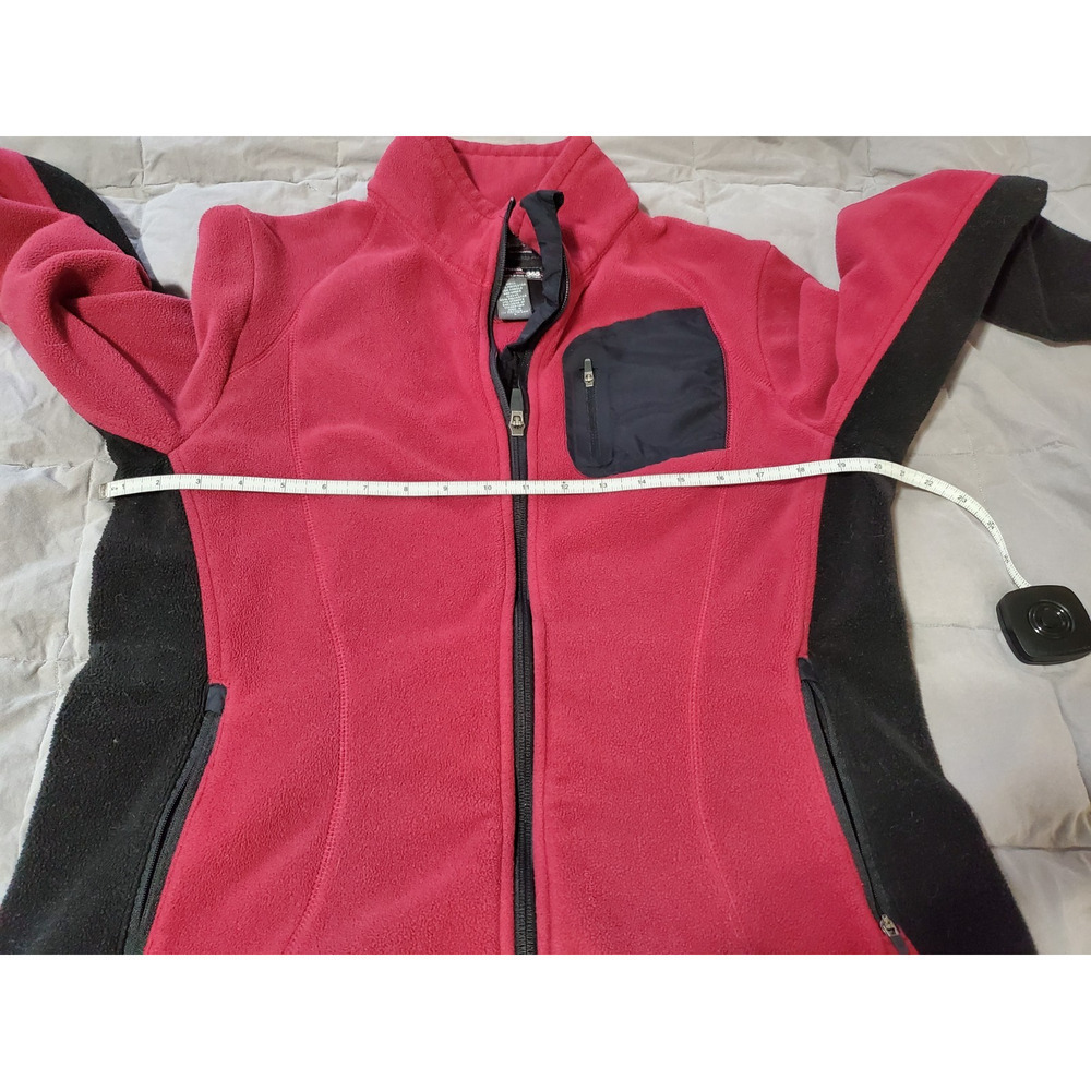 Eddie Bauer Windcutter Fleece Jacket Women’s Red Black Softshell WeatherEdge 365 - Picture 3 of 16